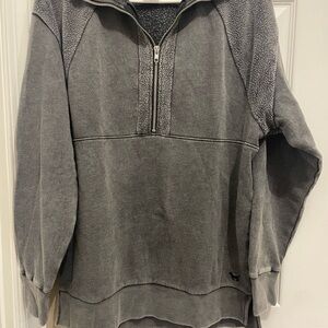 PINK Victoria's Secret Grey  Half-Zip Hoodie